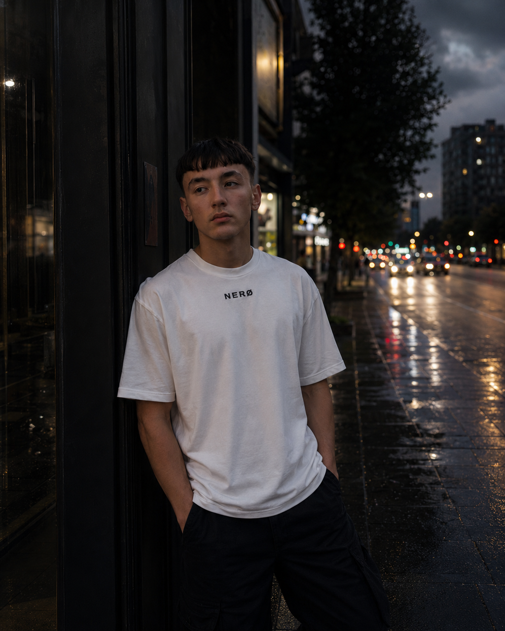 NERØ Oversized Tee — White