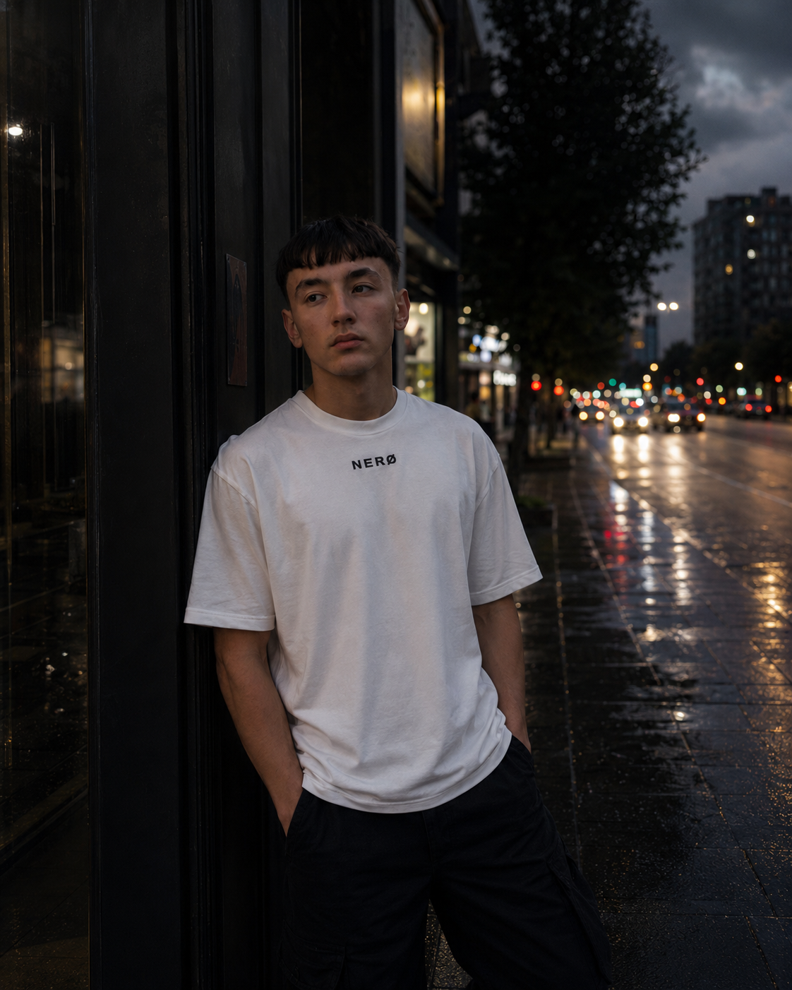 NERØ Oversized Tee — White