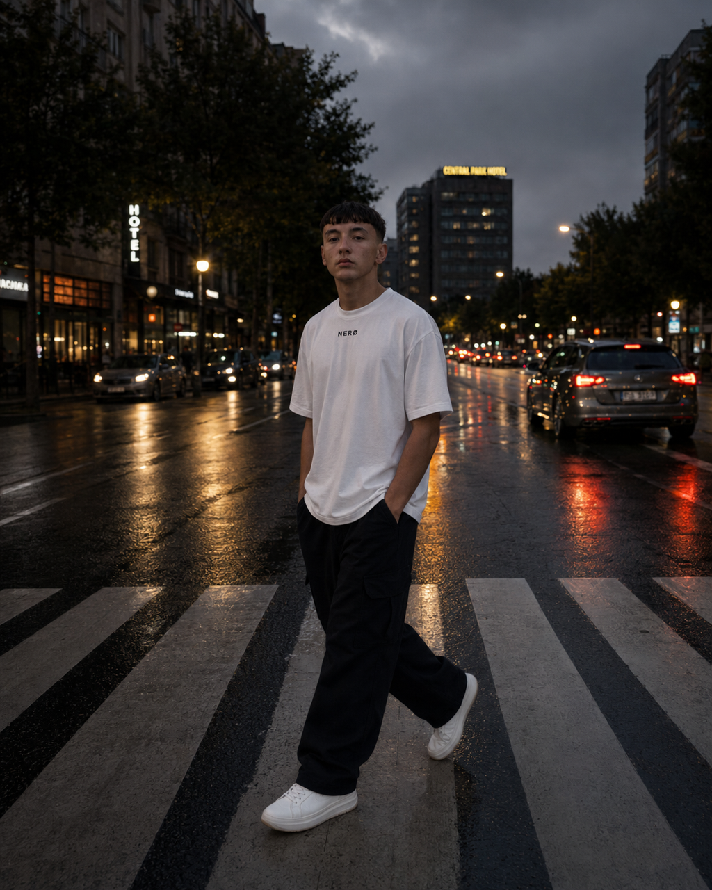 NERØ Oversized Tee — White