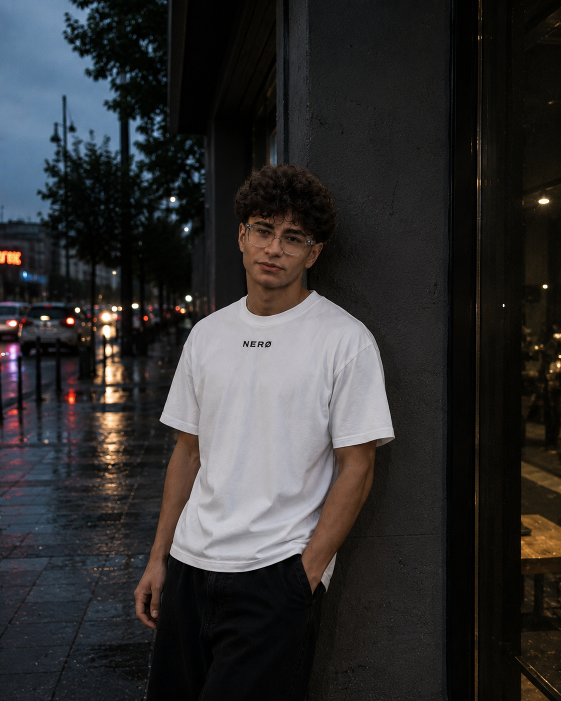 NERØ Oversized Tee — White