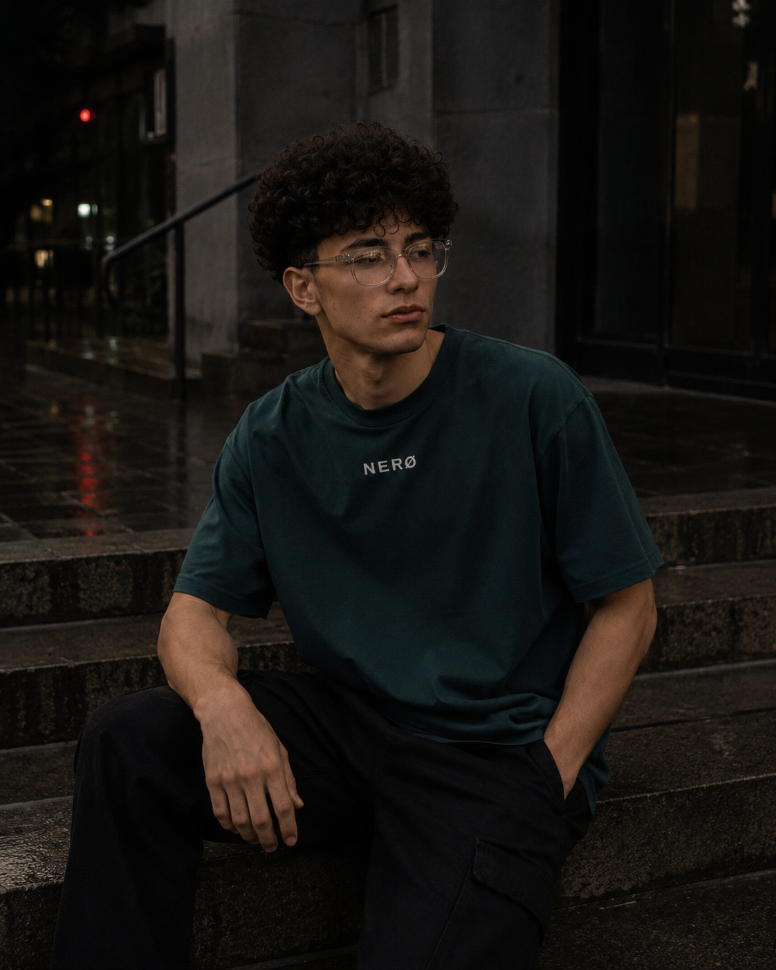 NERØ Oversized Tee — Retro Green